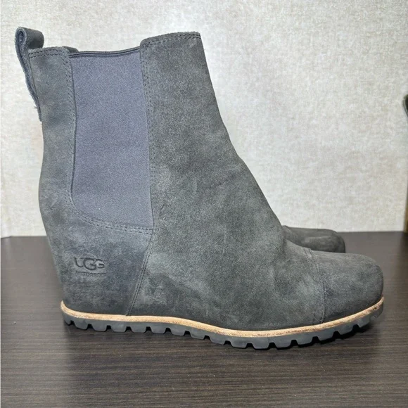 Chelsea Wedge Bootie Suede Ugg Wedge Boot Pax UGG Shoes Ugg Pax